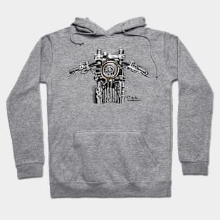 Cafe Racer Head light Hoodie